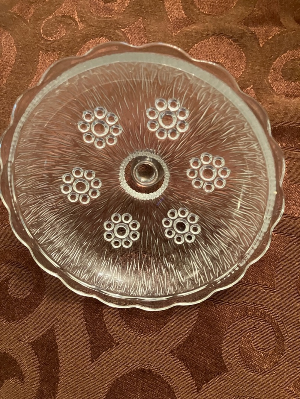 Vintage Glass Candy Dish Lid